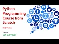 Set in Python in Hindi Python tutorial