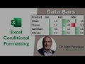 How to use Conditional formatting in Excel - Data Bars for data analysis