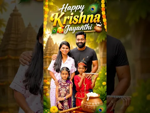 Little Krishna & Radha 💙🦚🌸 #shorts #krishnajanmashtami #love