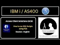 DB2 Sql scripts using ACS access client solutions as400 tutorial for beginners english Sql