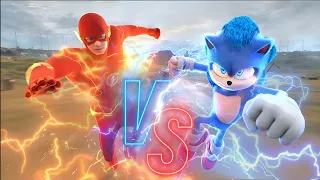 sonic vs flash race full movie animated part 1 2 3 4 who is faster sonic the hedgehog