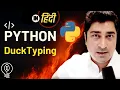 DuckTyping in OOPS Python Hindi Lecture