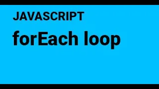 38 forEach loop