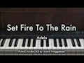 Set Fire To The Rain - Adele | Piano Karaoke by Andre Panggabean