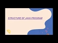 7 Basic Structure of java full explanation in hindi java full tutorial Beginner Programmers