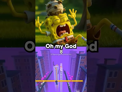 Honeybees Stings SpongeBob😳🐝🌳
