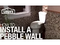 Install a Pebble Tile Accent Wall Installation
