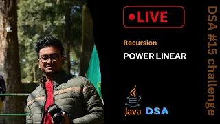 Linear power using recursion using java