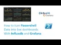How to turn Powershell data into dashboards with Influxdb and Grafana