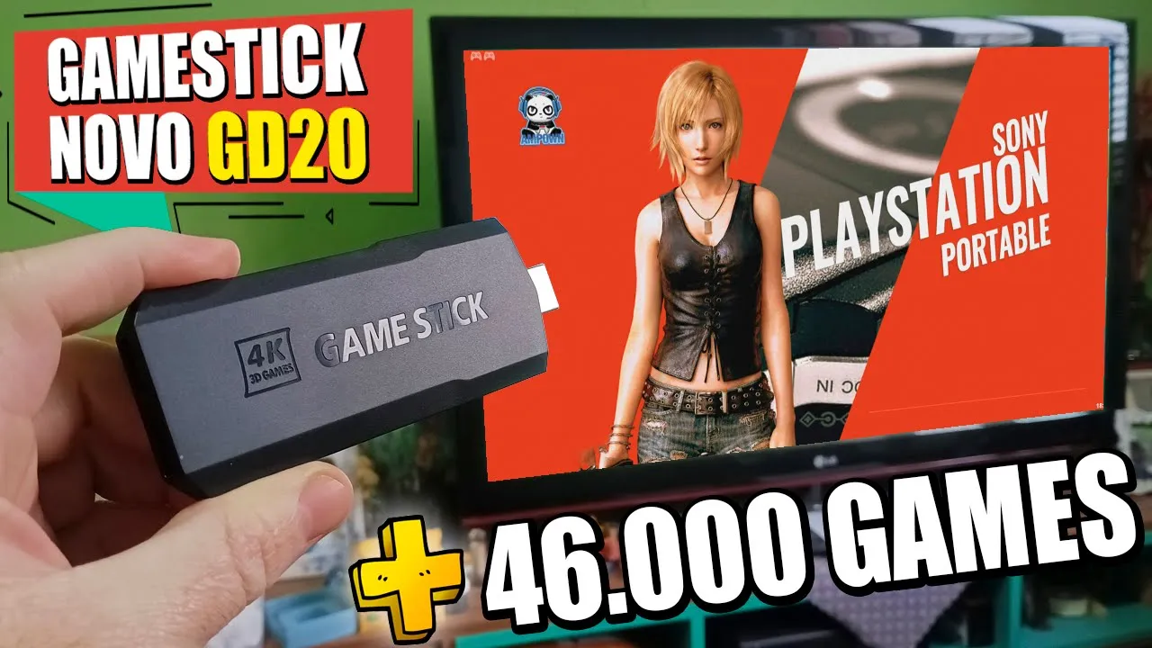 LANÇAMENTO! Análise do NOVO GameStick GD20 com 46.000 Games!