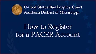 How to register for a PACER account