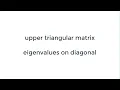Math 347 Upper Triangular Matrix