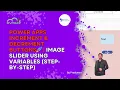 Power Apps Increment Decrement Buttons Image Slider Using Variables Step-by-Step