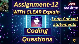 Assignment 12 coding Questions CCBP NxtWave CCBP 4 0 YouTube