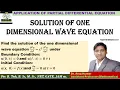 Solution of One Dimensional Wave Equation Solution of 1-D wave equation by separation of variables