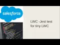 LWC - Jest test for tiny LWC