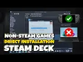STEAM DECK NON-STEAM GAME DIRECT INSTALLATION WITHOUT COMPUTER Quack Games direct installation