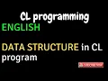IBM i AS400 Tutorial iSeries System i - Data Structure in CL program