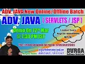 SERVLETS JSP Online Training in DURGAOSFT