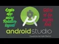 tutorial Login app using Relative layout by android studio