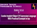 Expression Language In Jsp Part-23 cookie Implicit Object of EL Jsp Tutorials