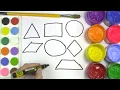 Shapes Coloring Page for Kids Learn Coloring and Painting Learning Math