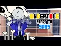 Undertale React To Sans | Canon | Gacha React