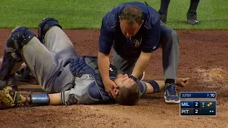 MIL PIT Vogt leaves game after collision at home