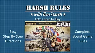 Harsh Rules Let s Learn to Play - Axis Allies WWI 1914