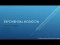Exponential Notation Elementary Algebra