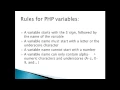 Cs310 Variables Names in PHP in part 10