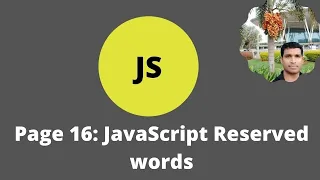 Page 16 JS tutorial - JavaScript Keywords 2021 Easy