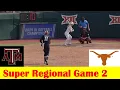 Texas A M vs Texas Softball Highlights 2024 NCAA Super Regional Game 2