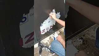 اسهل طريقه لازاله اللاصق على الالمنيوم  اسهل طريقه لازاله اللاصق على الالمنيوم