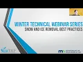 2025 AirTAP Winter Technical Webinar Series Snow and Ice Removal Best Practices