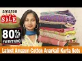 Latest Amazon Cotton Anarkali Sets Haul Review Ranjana R
