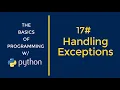 Python Programming for Beginners - Handling Exceptions