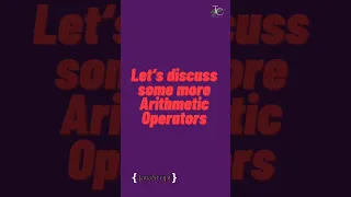 Increment Operators Arithmetic Operator Operators in javascript tutorial in 1 minutes