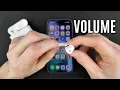 How to increase or decrease the volume on AirPods Pro 3