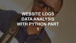 website logs data analysis with python part 1