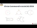Circle command in AutoCAD 2024