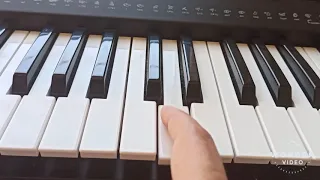 تعليم عزف اغنية بحبك وحشتيني بيانو للمبتدئين 