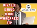 How to disable debug mode on Wordpress with FTP Tutorial