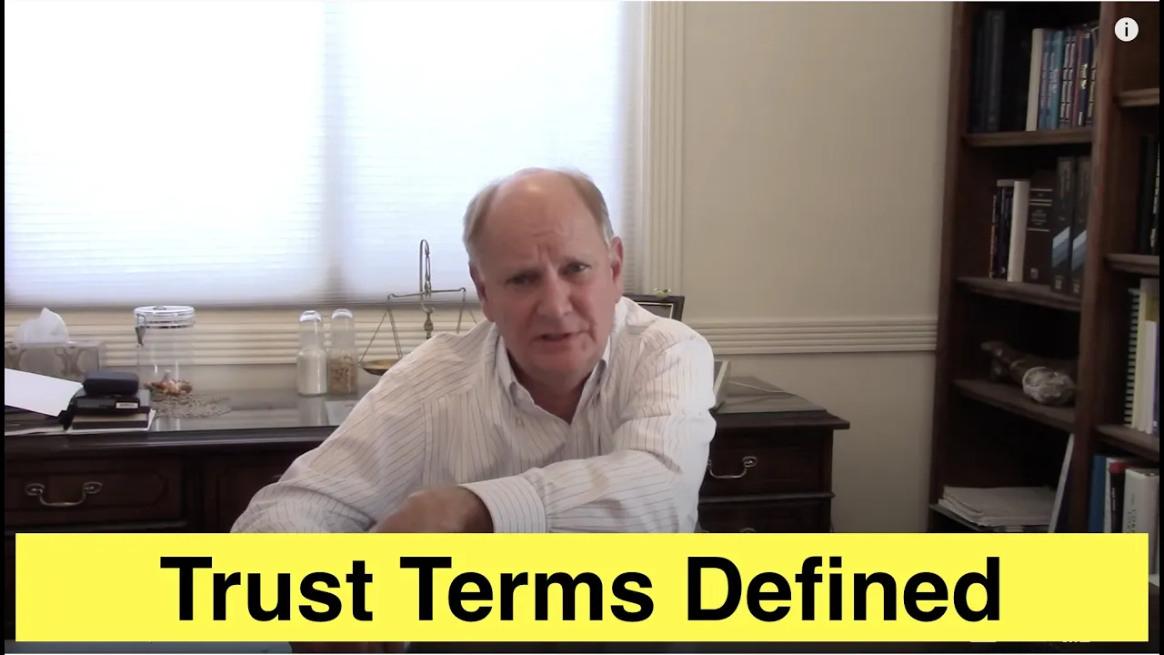 Trust Terms Definitions