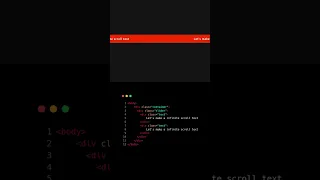 Infinite Text Slider Animation CSS Animation