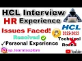HCL Interview Experience 2022-2023 HCL Interview HR Round HCL