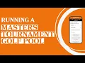How to Run a Masters Tournament Golf Pool