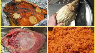 تنظيف سمك سمك مشوي بالفرن مع طريقة تقطيع السمك إزالة رائحه السمك سمك عراقي 