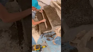 تهيئة الفورما لتركيب دروج بالگرانيت أسود 