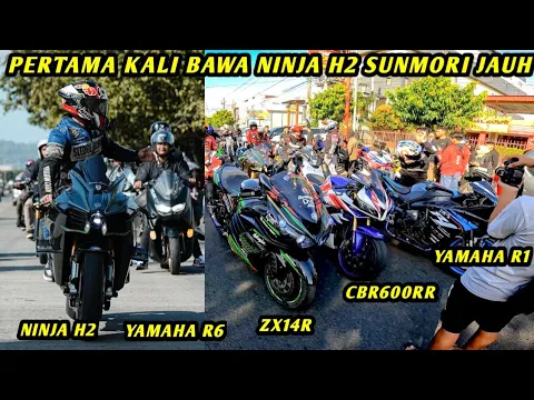 Download MP3 SUNMORI CILACAP PAKE MOGE NINJA H2 PECAH PARAH‼️DISAMBUT PARA BIKERS